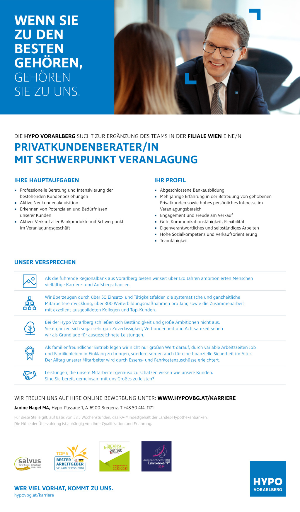 Jobs bei Hypo Vorarlberg