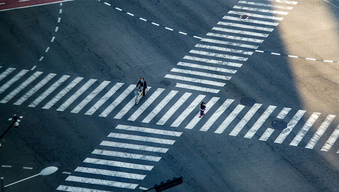 Vorsicht am Weg zur Arbeit Vorsicht am Weg zur Arbeit